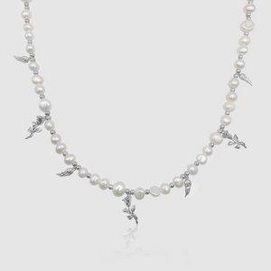 Collana di Perle Vere con Ciondolo (Argento)