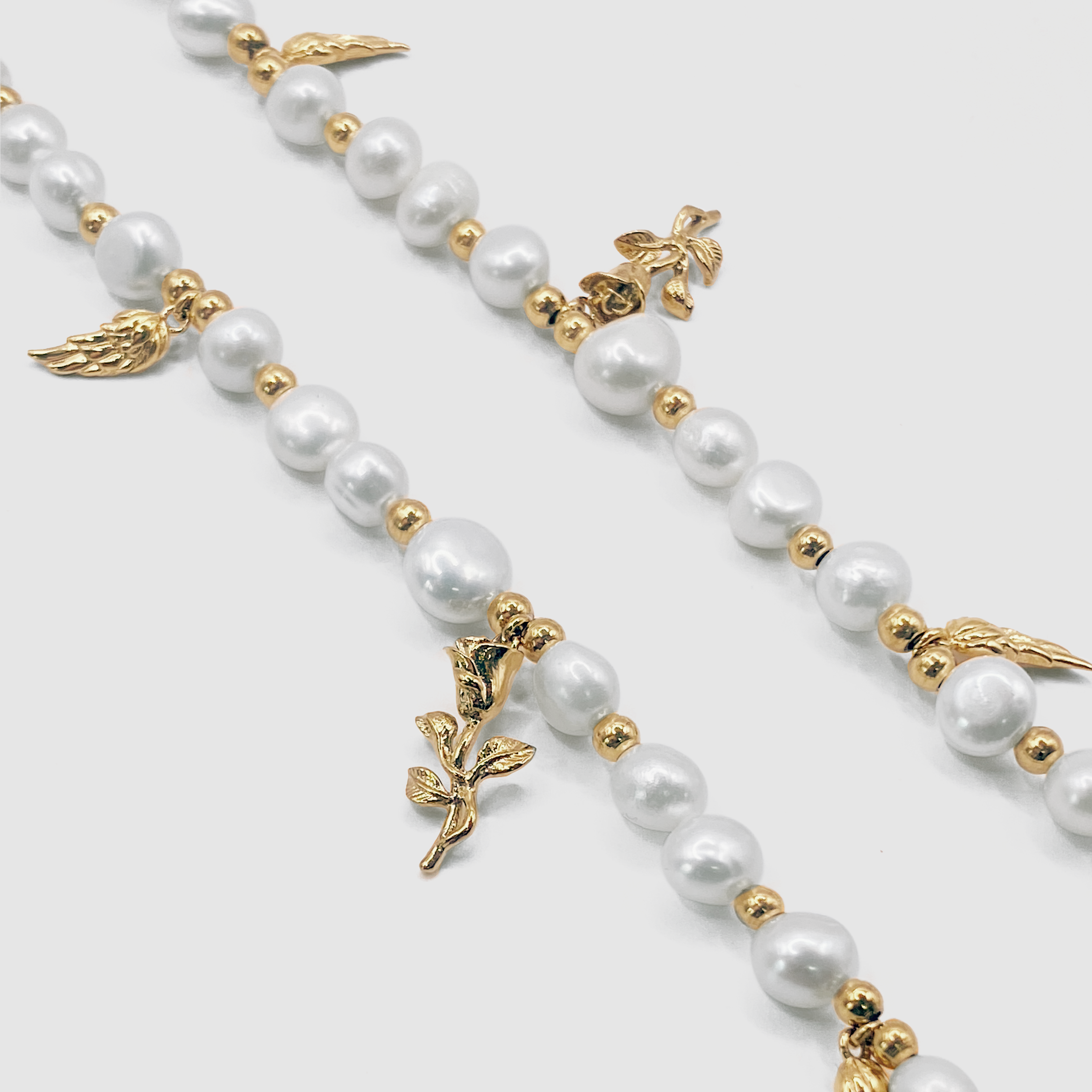 【CRAFTD London】日本未入荷 ★Pendant Real Pearl Necklace Men's Pendant Necklace With Real Pearls (Gold) | CRAFTD London