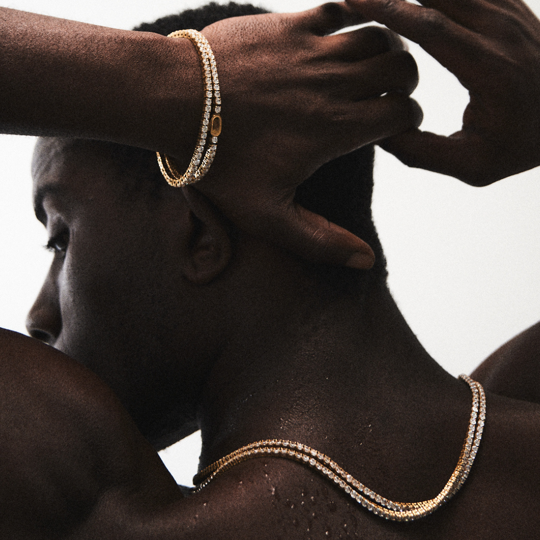 【CRAFTD London】日本未入荷 ★Tennis Chain Gold 3mm☆ Gold Tennis Chain Necklace 3mm | CRAFTD London