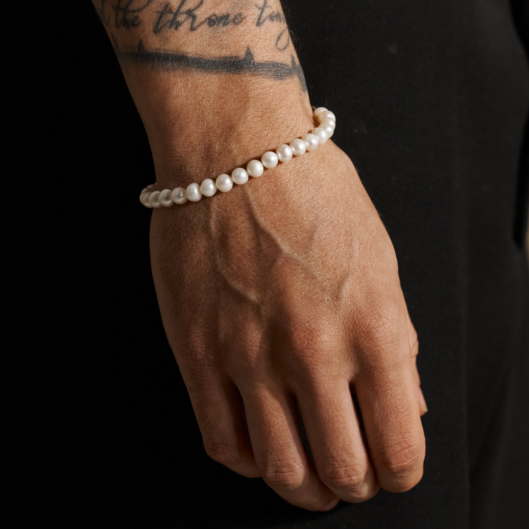 Buy Jai Guru Ji Rounded Pearl Bracelet | Satvikstore.in – satvikstore.in