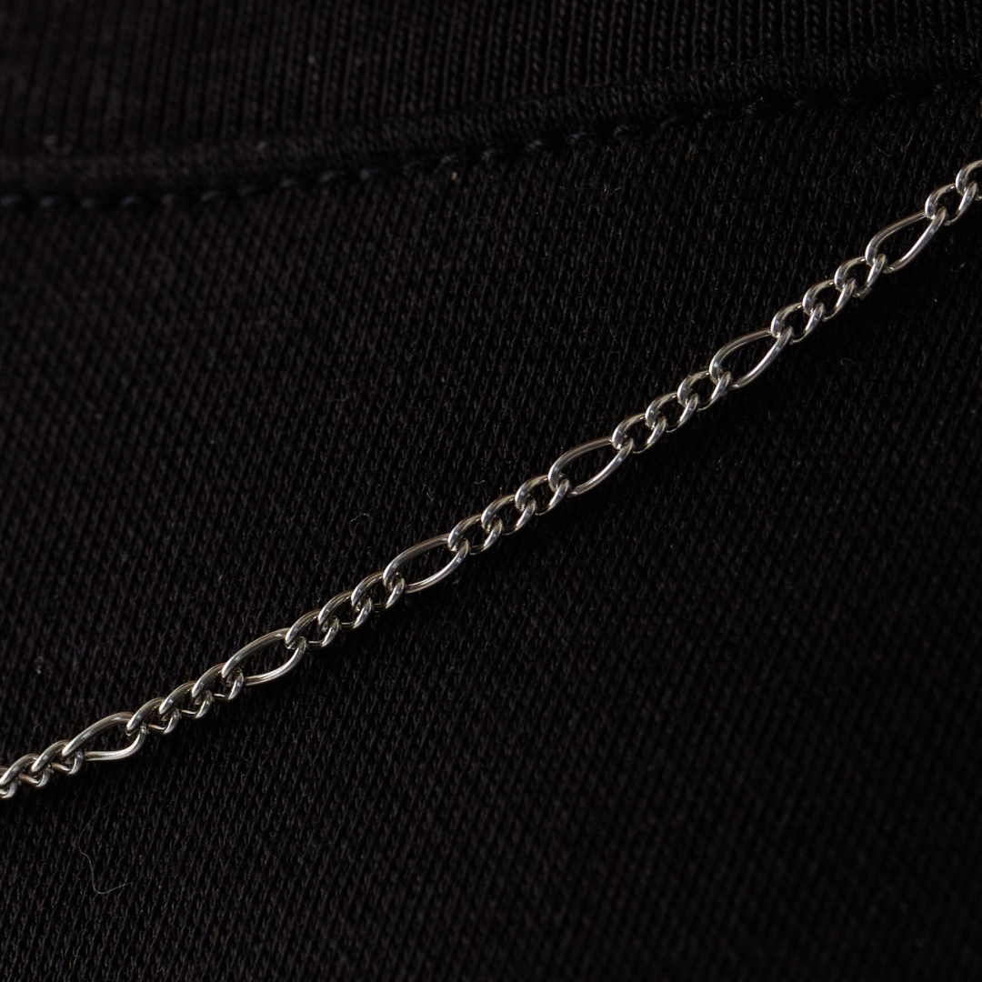 日本未入荷 CRAFTD London Round Figaro 2mm Men's Round Figaro Link Chain 2mm (Silver)
