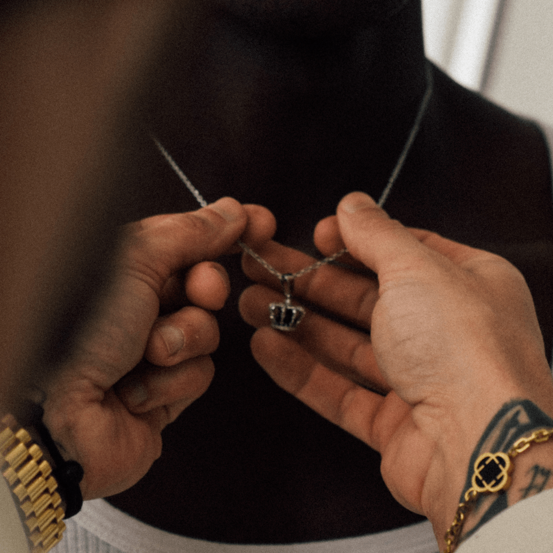 【関税・送料無料】CRAFTD London★KING'S CROWN ネックレス Men's King's Crown Pendant (Silver)