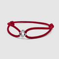 Red Cord Bracelet (Silver)