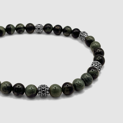 Rhyolite Stone Bracelet (Silver)