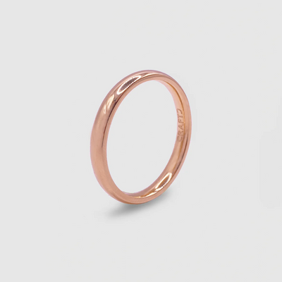 Bague ronde (or rose) 3 mm