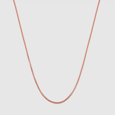 Round Box Chain (Rose Gold) 2mm