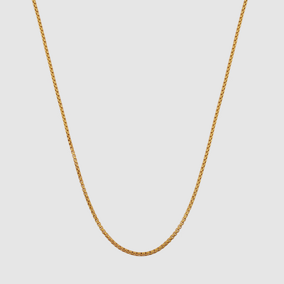 Round Box Chain (Gold) 2mm