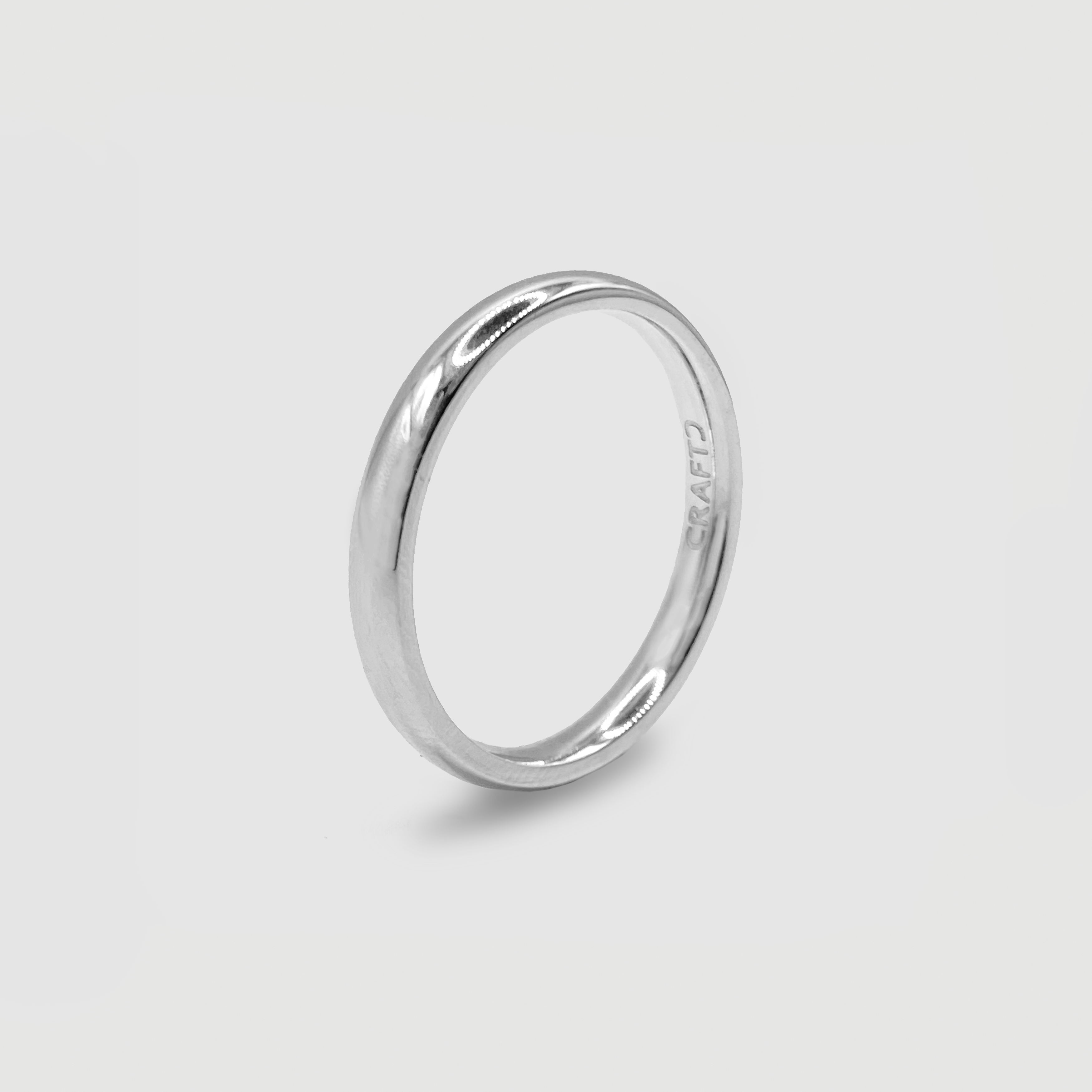 CRAFTD London クラフトロンドン 指輪 ROUND BAND RING 3MM Round Band Ring (Silver) 3mm
