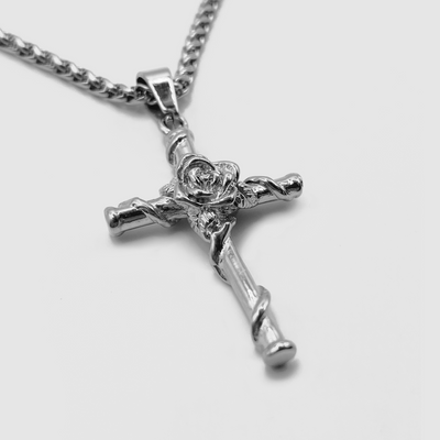 Rose Cross (Silver)