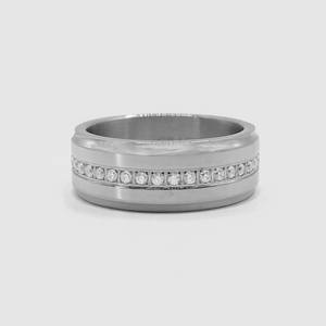 Iced Band Ring (Silver)