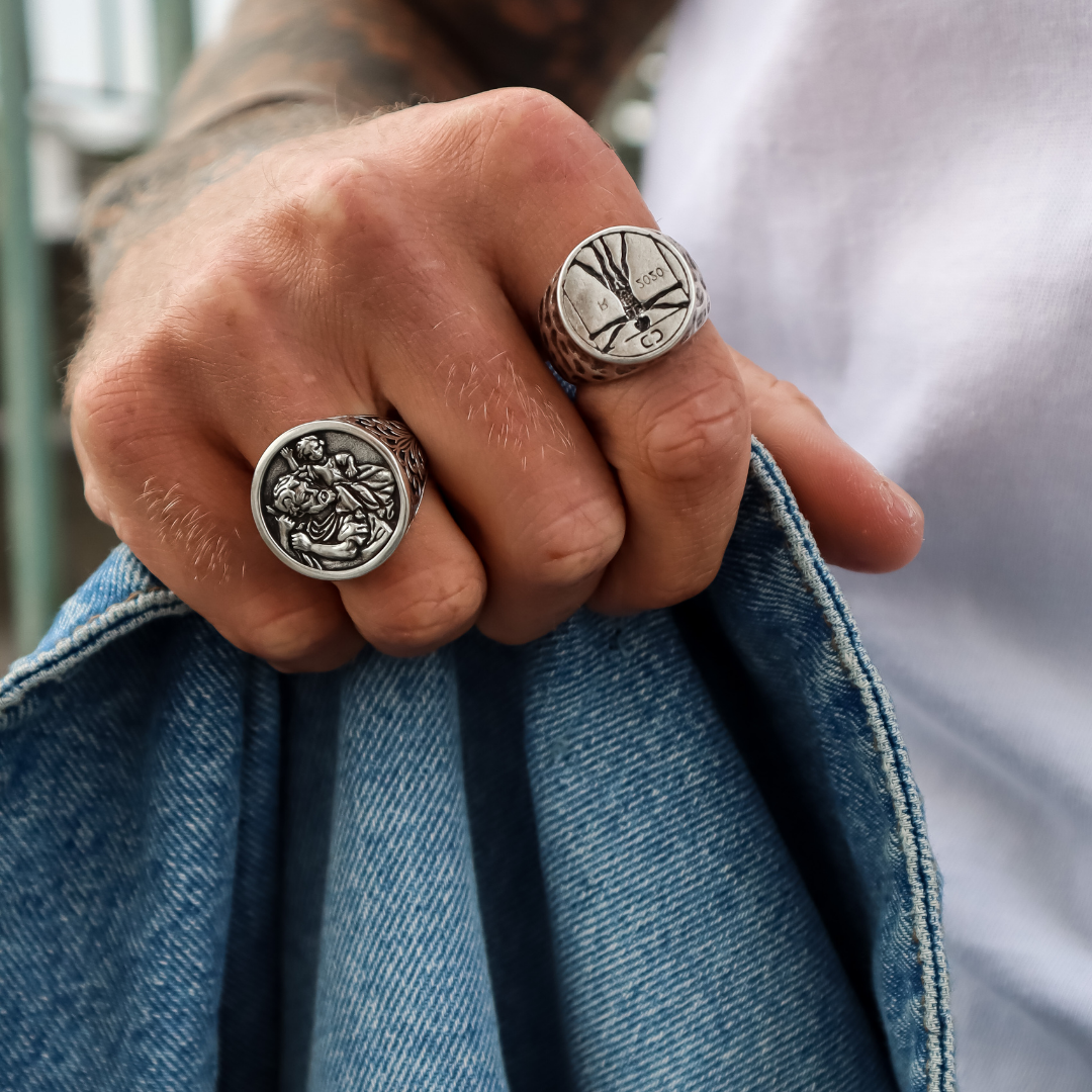 【CRAFTD London】St. Christopher Ring 2色 St. Christopher Ring (Silver)