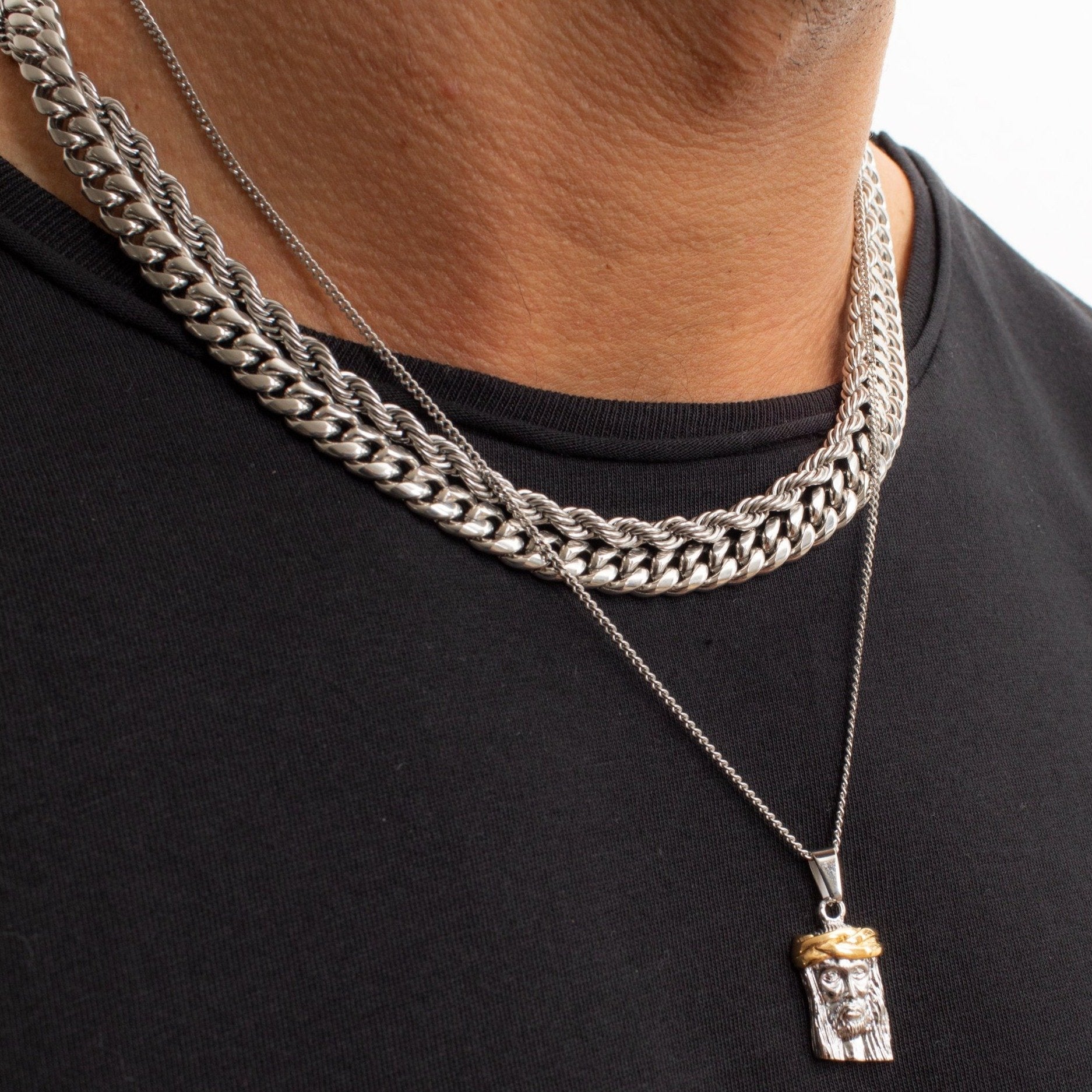 Jesus piece shop chain silver