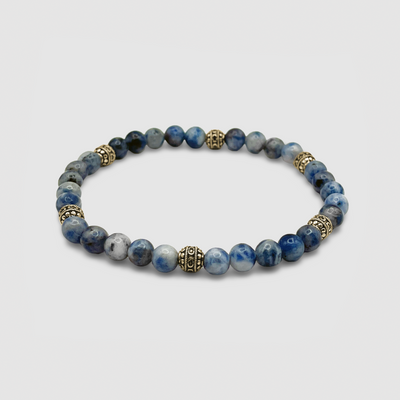 Bracelet en Pierre de Sodalite (Or)