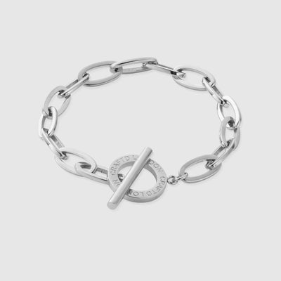 Toggle Belcher Bracelet (Silver)