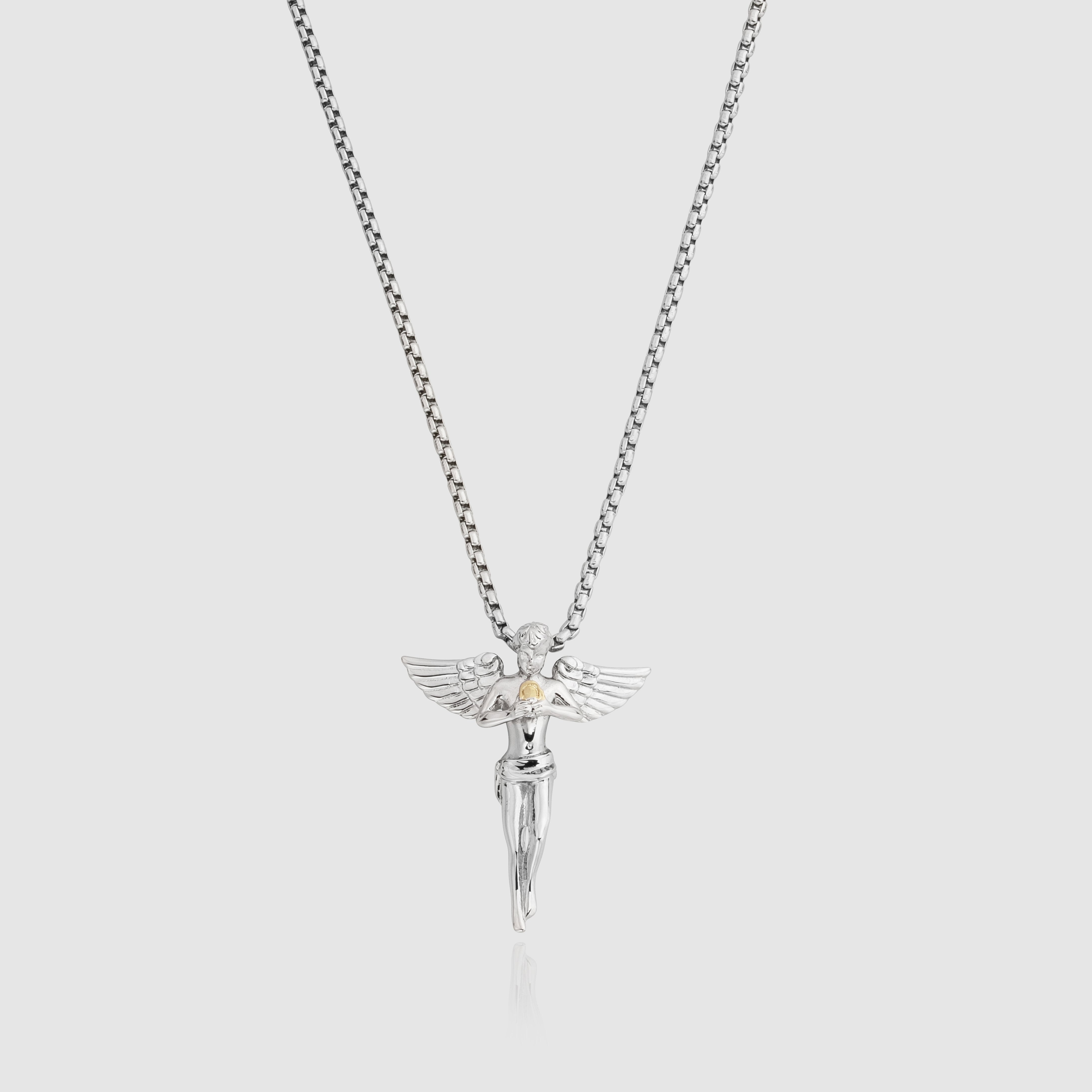 THE GUARDIAN ANGELS- GOLDEN PEARL NECKLACE With Anti-Tarnish Coating