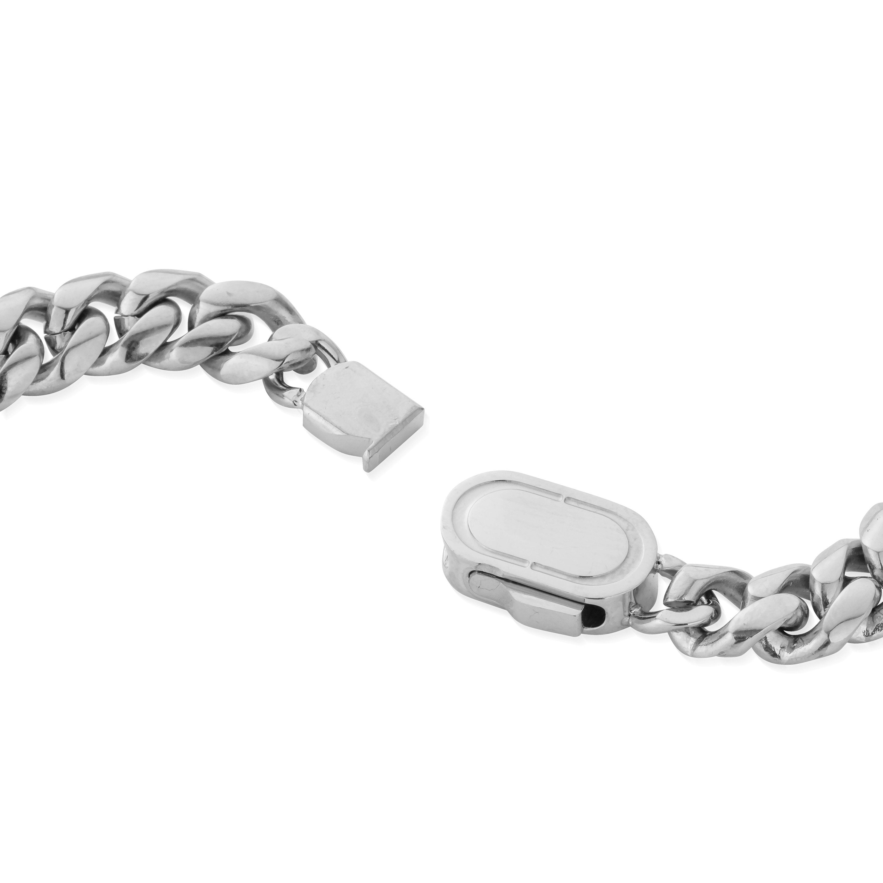 Silver Cuban Link Bracelet (8mm) | CRAFTD UK