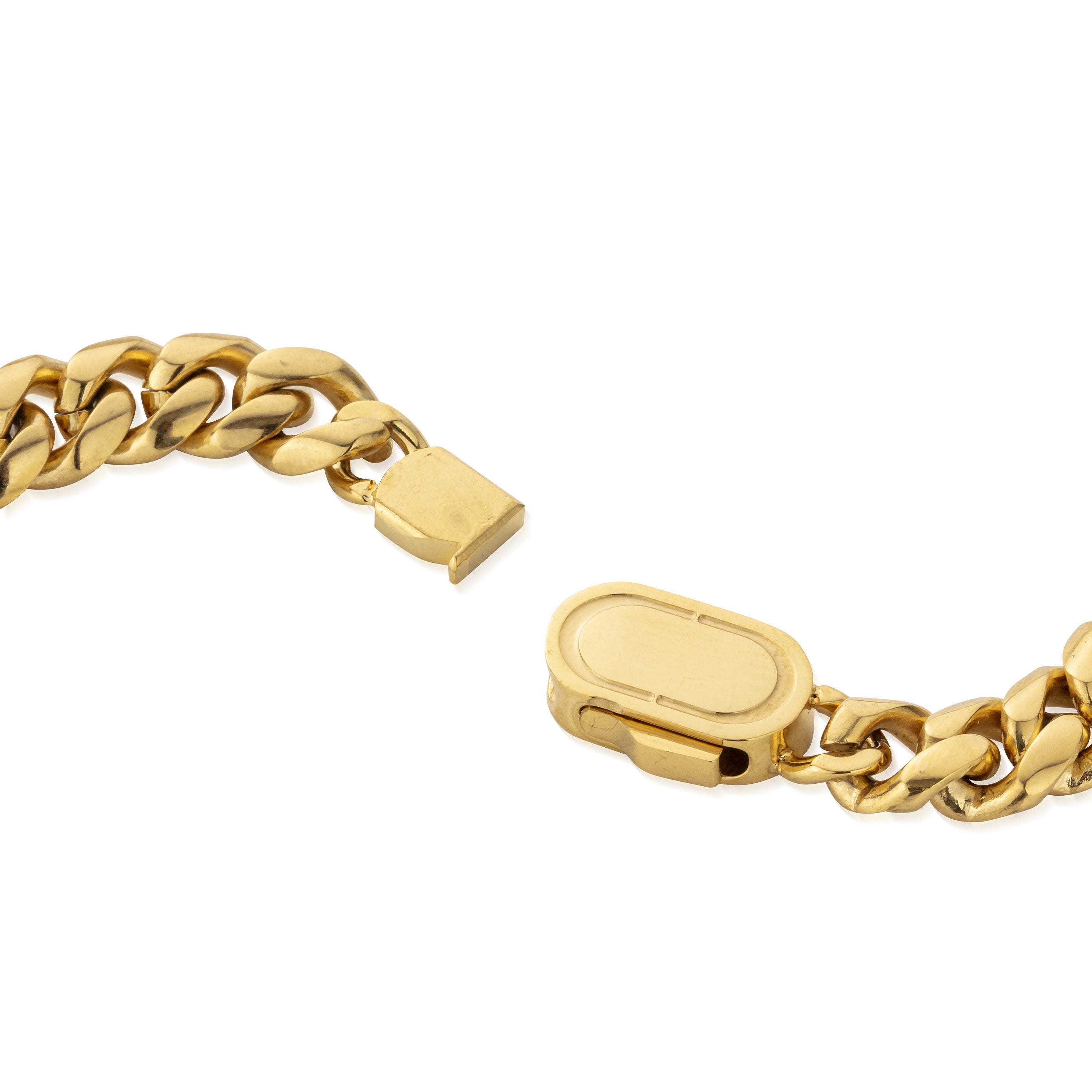 送料税込【CRAFTD London】CUBAN BRACELET 8ｍｍ (2色)☆ 国内発 8MM Cuban Link Bracelet | Gold | CRAFTD London